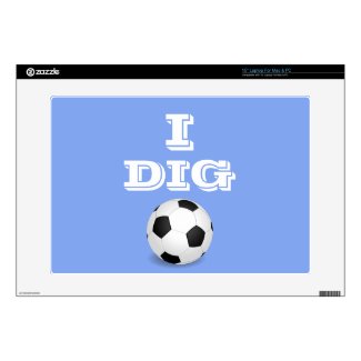 I Dig Soccer Laptop Skin