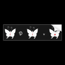 i Diva Butterfly bumper stickers