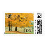 I DO Autumn Wedding Fall Wedding Invitation Stamps