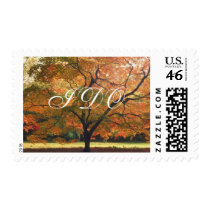 I DO Autumn Wedding Fall Wedding Invitation Stamps