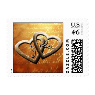I Do Autumn Wedding Postage Stamp stamp