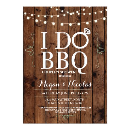 i do bbq chalkboard wood engagement party invite zazzle i do bbq invitations
