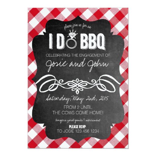 I Do Bbq Invitation 