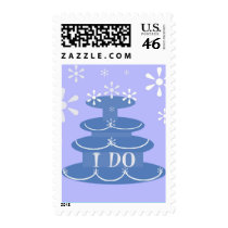 I DO BLUE WEDDING CAKE postage by WEDDINGCAKES I DO BLUE WEDDING CAKE postage
