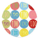 I DO COLORED DOTS stickers