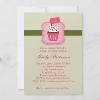“I Do” Cupcake Bridal Shower Invitation zazzle_invitation