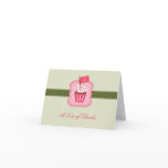 "I Do" Cupcake Thank You Card