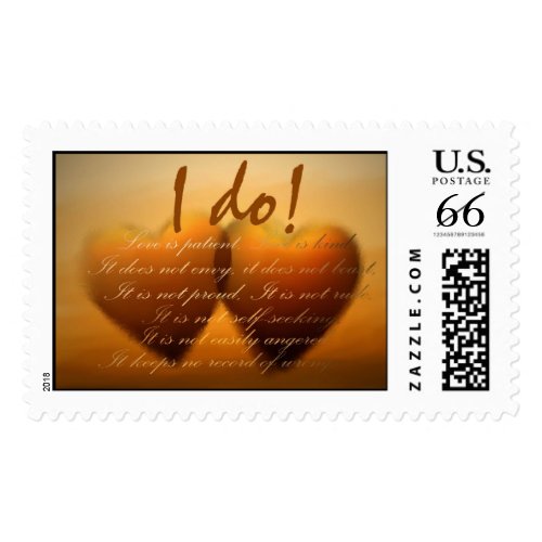I do Custom Heart Wedding Stamp stamp