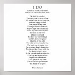 "I DO" CUSTOMIZABLE POSTER
