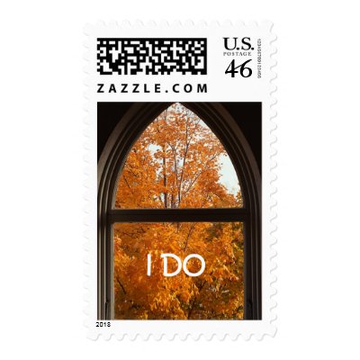 I DO Fall Theme Wedding Autumn Wedding Invitations Stamps by FallSeason