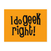 I Do Geek Right postcards