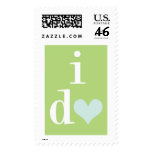 I Do Green Postage Stamps