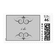 I do Grey Postage Stamp