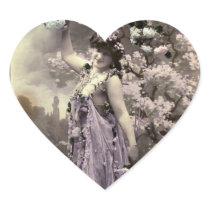 I Do Love Flowers Heart Sticker