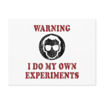 I Do My Own Experiments Postcard