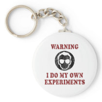 I Do My Own Experiments Retro Grunge Key Chain