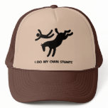 I Do My Own Stunts™  Horse: humorous picture of a Trucker Hats
