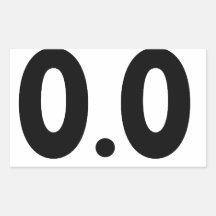 I do not run 0.0 Design hate running Rectangle Stickers