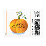 I Do Pumpkin Wedding Postage Stamp