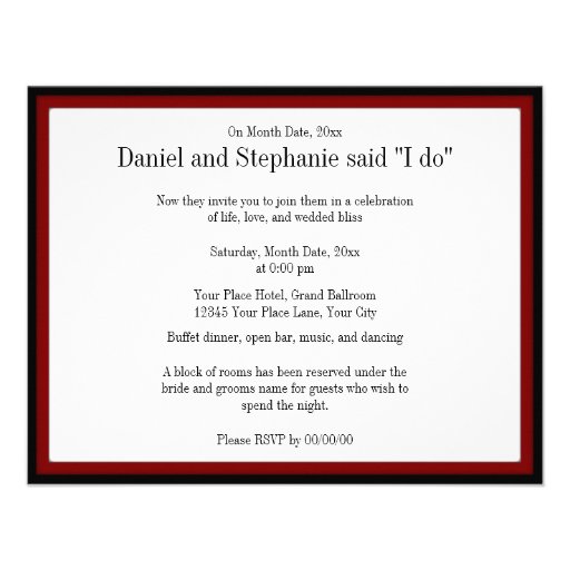I Do Speech Bubble Personalized Invite