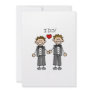 I Do Two grooms Personalized Announcements