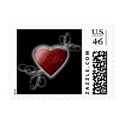 I Do Valentine Wedding Postage