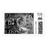 I Do Wedding Announcement Postage stamps