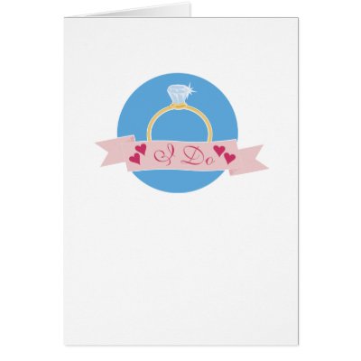 I Do Wedding Card by ldcreative