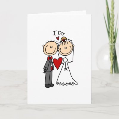 Wedding Vows on Do Wedding Ceremony Card By Stick Figures