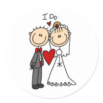 I Do Wedding Ceremony Sticker