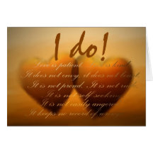I do! Wedding Heart Cards