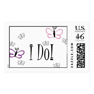 I Do! Wedding Postage Stamp
