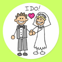 I Do Wedding Stickers by wedding_tshirts I Do Wedding Stickers