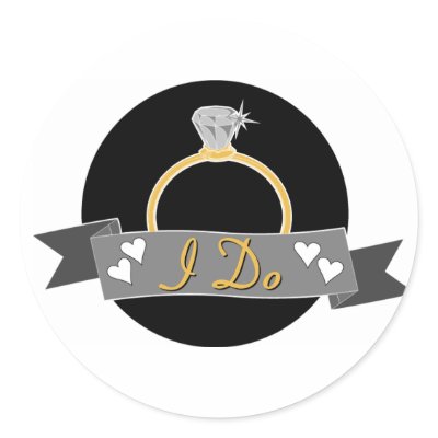 I Do Wedding Stickers