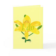 I do, yellow lilly, wedding invitation cards card