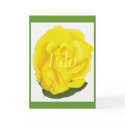 I do, yellow rose, wedding invitation card
