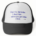I Don't Bite Unless... joke from wiseDUMB hats by TrashMob I Don't Bite Unless... joke from wiseDUMB hats