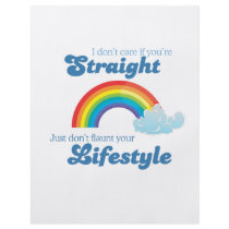 I DON'T CARE IF YOU'RE STRAIGHT flyers