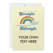 I DON'T CARE IF YOU'RE STRAIGHT invitations