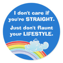 I don't care if you're straight Sticker by gay_pride I don't care if you're straight Sticker