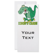 i dont care t-rex temper tantrum rack cards