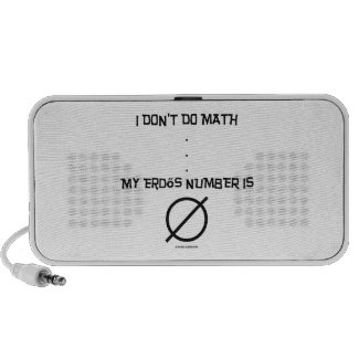 I Don't Do Math ... My Erdős Number Is Empty Set Notebook Speakers