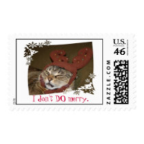 I don't DO merry. Cat Postage!!