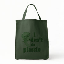 I Don't Do Plastic Chic Totebags