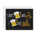 I Don't Drink and Drive Personalized Announcements