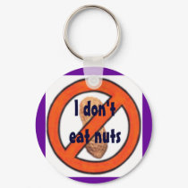 I don't eat nuts keychains