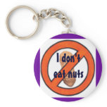 I don't eat nuts key chains