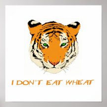 I Don't Eat Wheat Poster