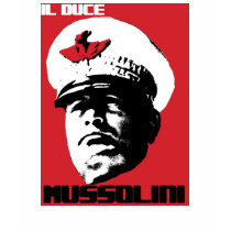 "I don't give a damn!" Mussolini Tee Shirt