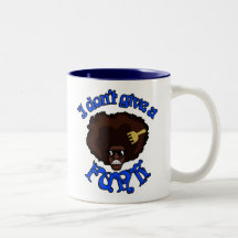 "I don't give a funk" Afro Dude Coffee Mug